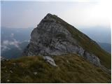 Pod Krnico - Tolsta Košuta - Zahodni vrh